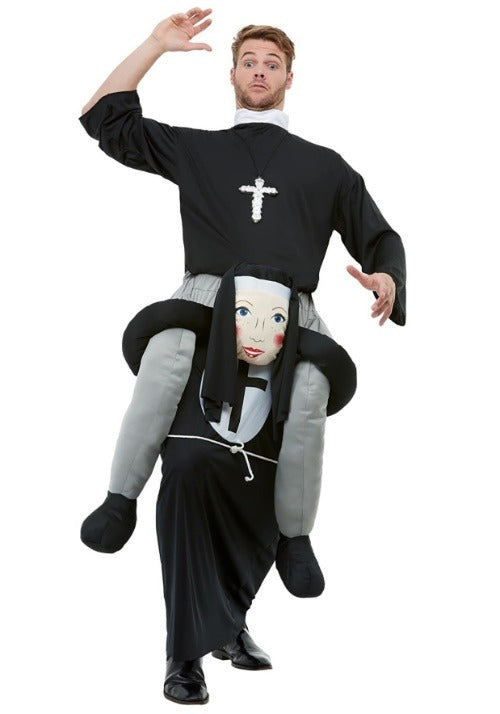 Piggyback Nun Costume for Adults - US 4071