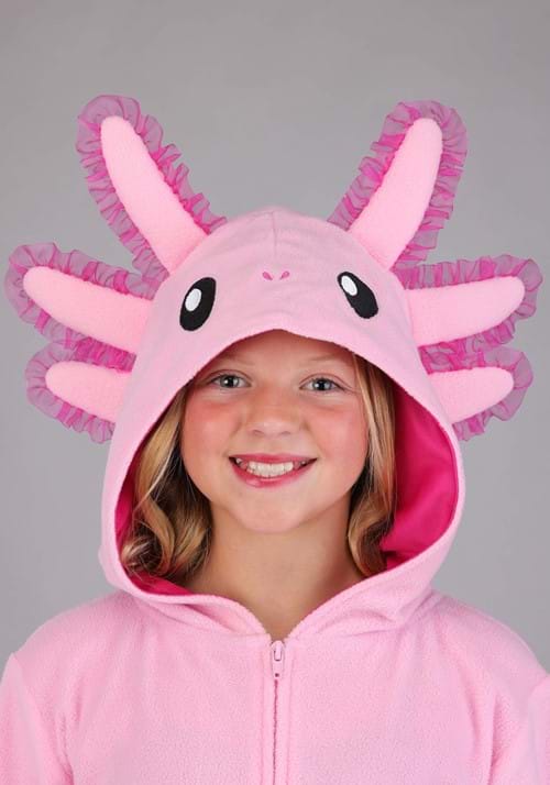 Kid's Pink Axolotl Onesie Costume - US 0556