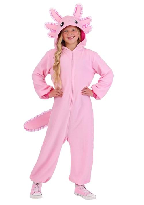 Kid's Pink Axolotl Onesie Costume - US 0556