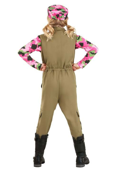 Pink Camo Army Girl's Costume - US 7068