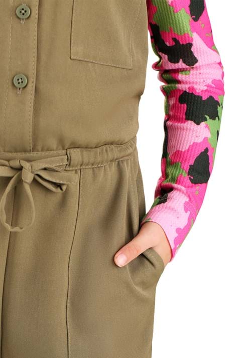 Pink Camo Army Girl's Costume - US 7068