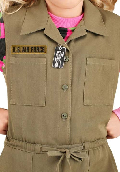 Pink Camo Army Girl's Costume - US 7068