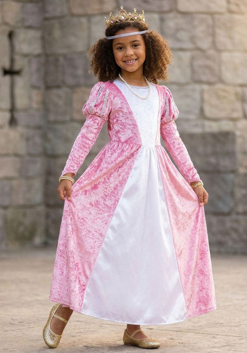 Girl's Pink Elegant Princess Costume Dress - US 4880