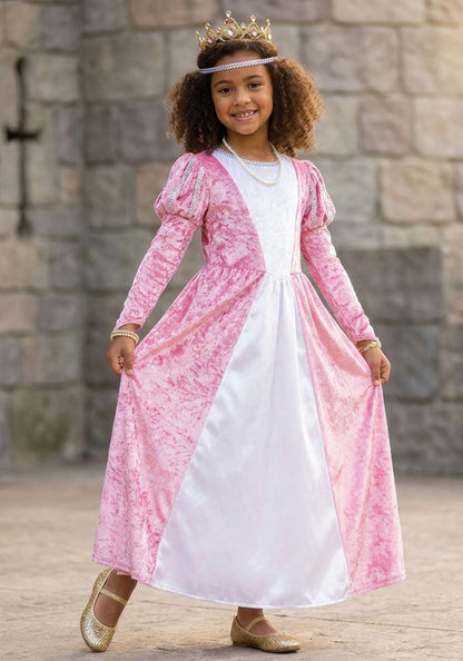 Girl's Pink Elegant Princess Costume Dress - US 4880