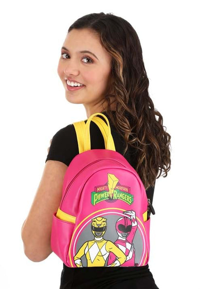 Power Rangers Pink & Yellow Mini Backpack - US 3010
