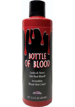 13.5 Fl Oz Vampire Costume Blood Bottle Prop - US 9609