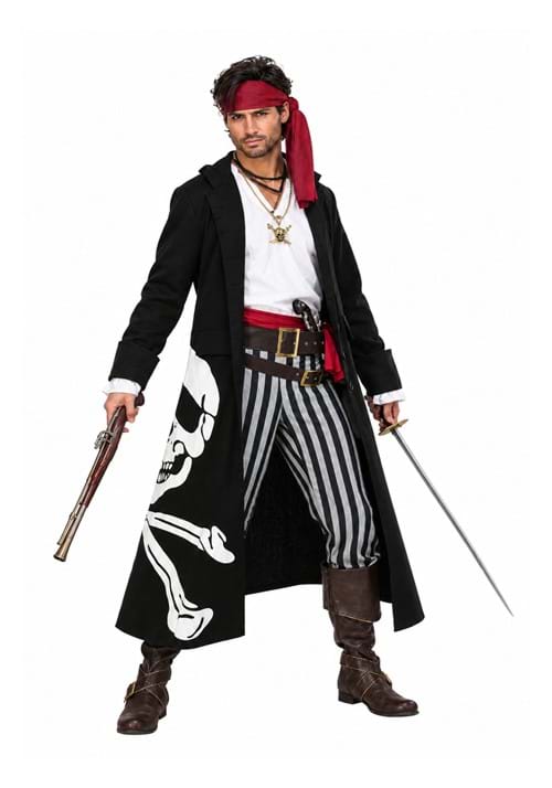 Flag Captain Pirate Men's Costume - US 3065