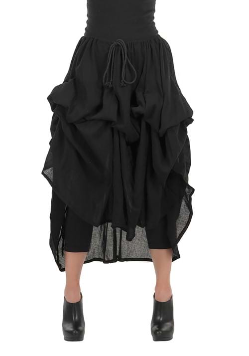 Pirate Black Parachute Skirt - US 9349