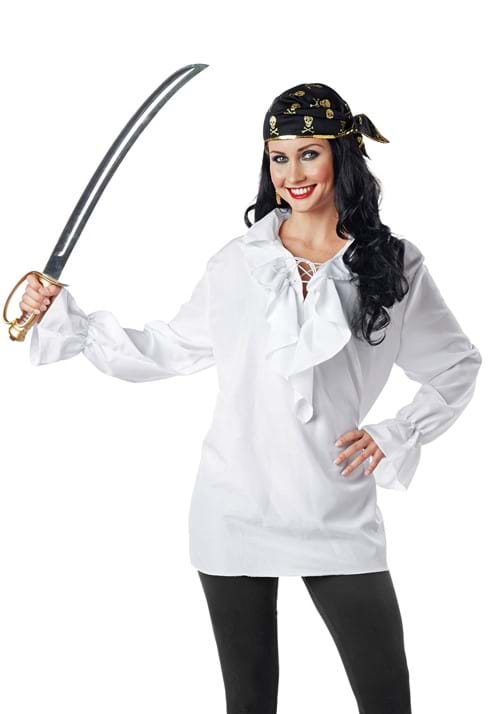 White Pirate Shirt for Women - US 5928