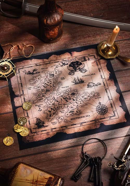 Pirate Treasure Map Accessory - US 3893