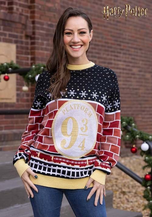 Platform 9 3/4 Harry Potter Christmas Sweater for Adults - US 2518