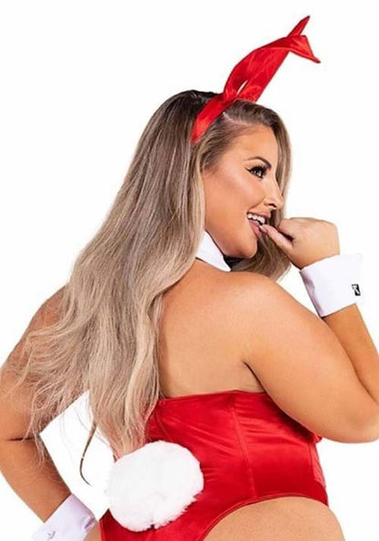 Women's Playboy Plus Size Red Bunny Costume - US 4655