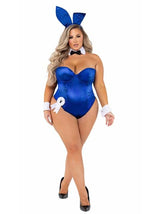 Playboy Plus Size Royal Blue Bunny Costume for Women - US 5990