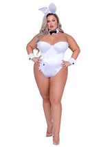 Women's Playboy Plus Size White Bunny Costume - US 3040