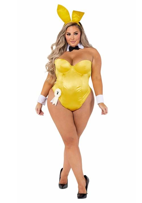 Yellow Bunny Playboy Plus Size Women's Costume - US 4393