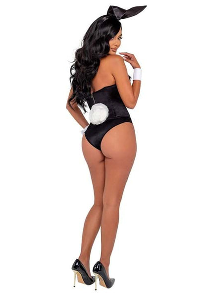 Women's Playboy Black Boudoir Bunny Costume - US 7280