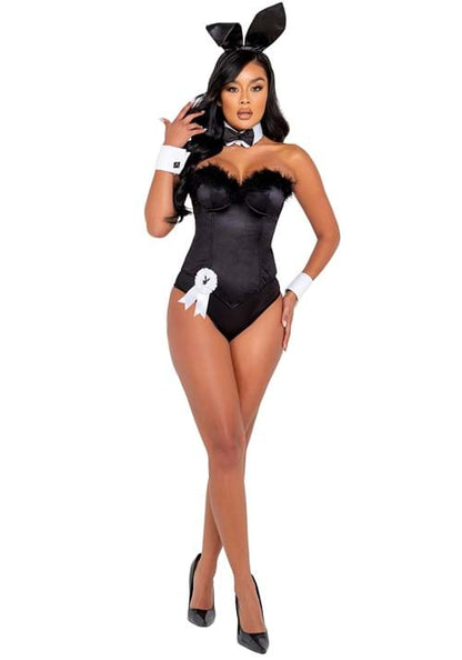 Women's Playboy Black Boudoir Bunny Costume - US 7280