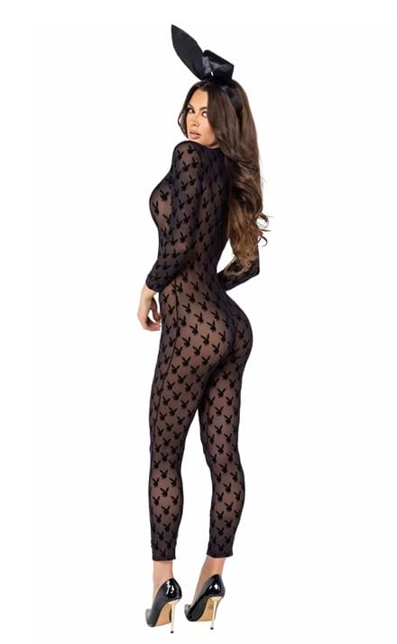 Playboy Sheer Bunny Bodysuit for Women - US 3166