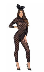 Playboy Sheer Bunny Bodysuit for Women - US 3166