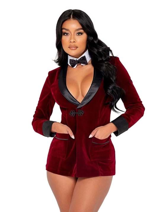 Playboy Women's Smoking Jacket Costume - US 2247
