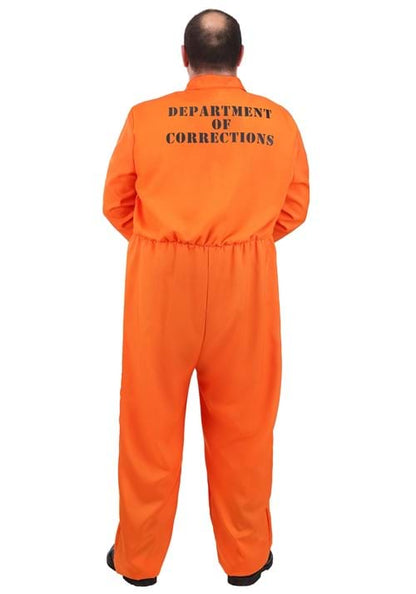 Plus Size Orange Prisoner Costume for Adults - US 0357