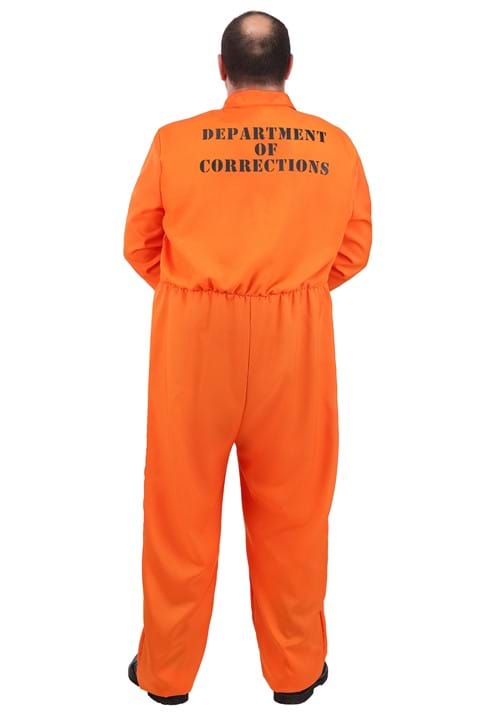 Plus Size Orange Prisoner Costume for Adults - US 0357