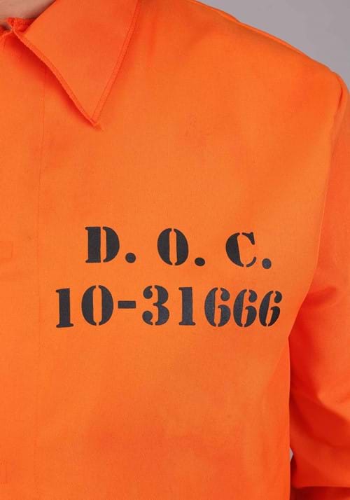 Plus Size Orange Prisoner Costume for Adults - US 0357