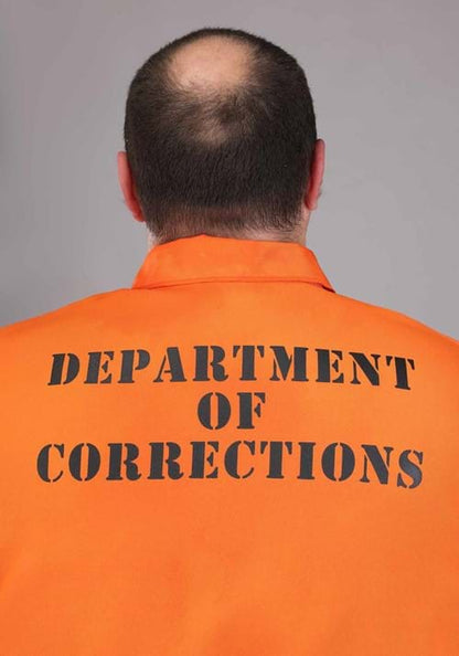 Plus Size Orange Prisoner Costume for Adults - US 0357