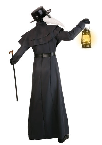 Men's Plus Size Dark Plague Doctor Costume - US 4709