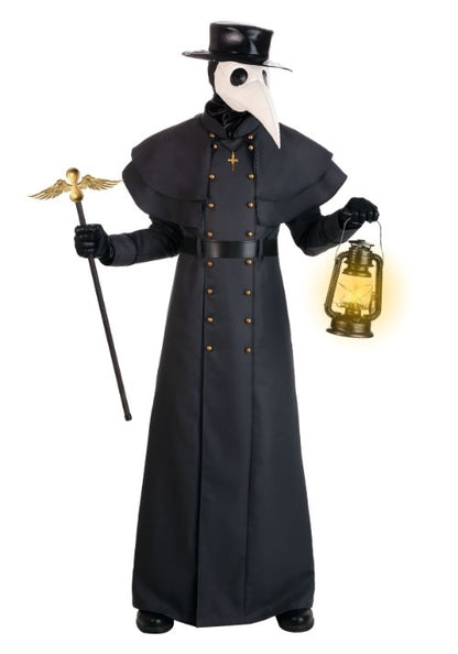 Men's Plus Size Dark Plague Doctor Costume - US 4709