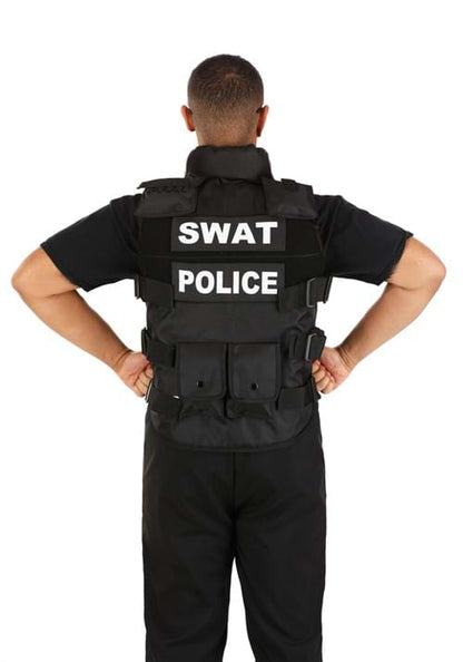 Plus Size Deluxe SWAT Team Costume Vest for Adults - US 3608