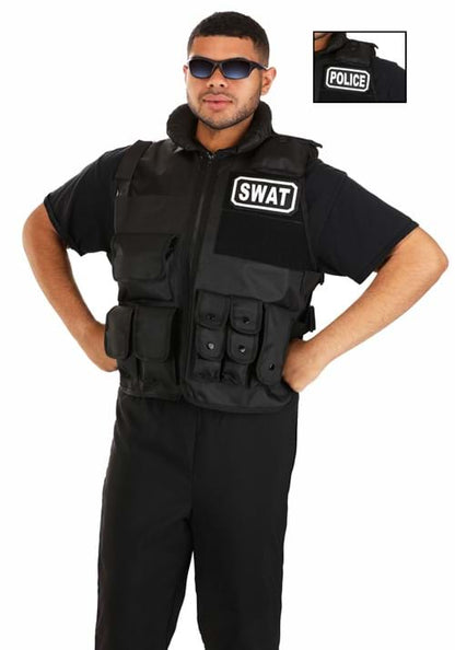 Plus Size Deluxe SWAT Team Costume Vest for Adults - US 3608
