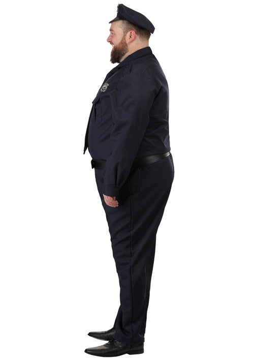 Men's Plus Size Cop Costume - US 1538