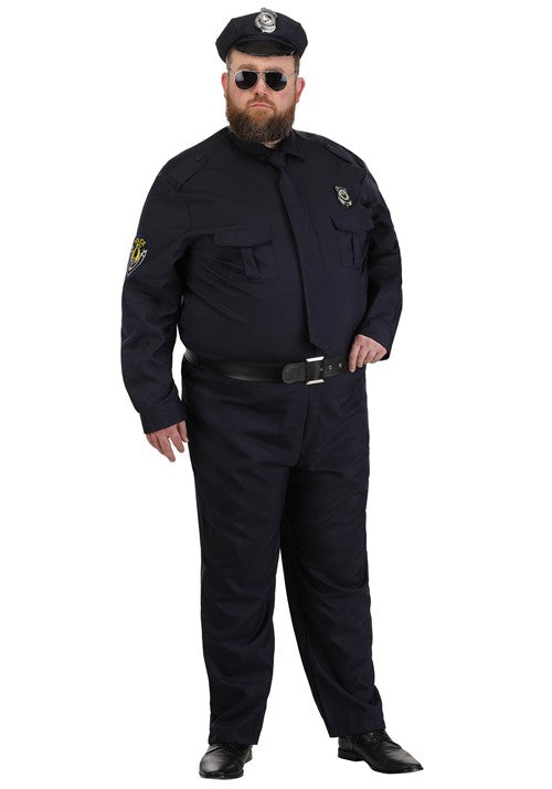 Men's Plus Size Cop Costume - US 1538