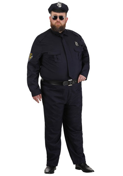 Men's Plus Size Cop Costume - US 1538