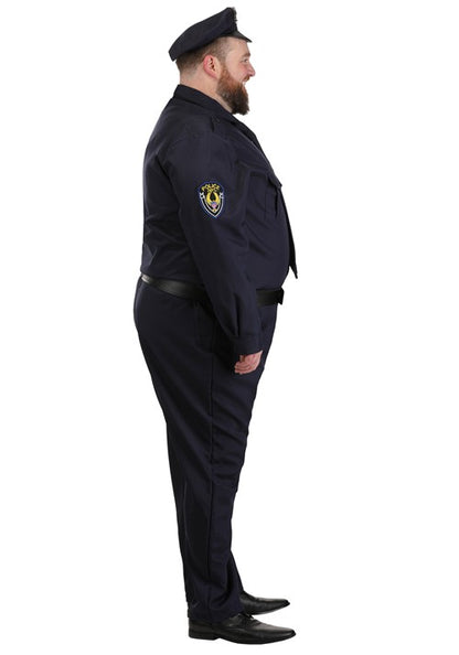 Men's Plus Size Cop Costume - US 1538