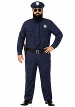 Men's Plus Size Cop Costume - US 1538