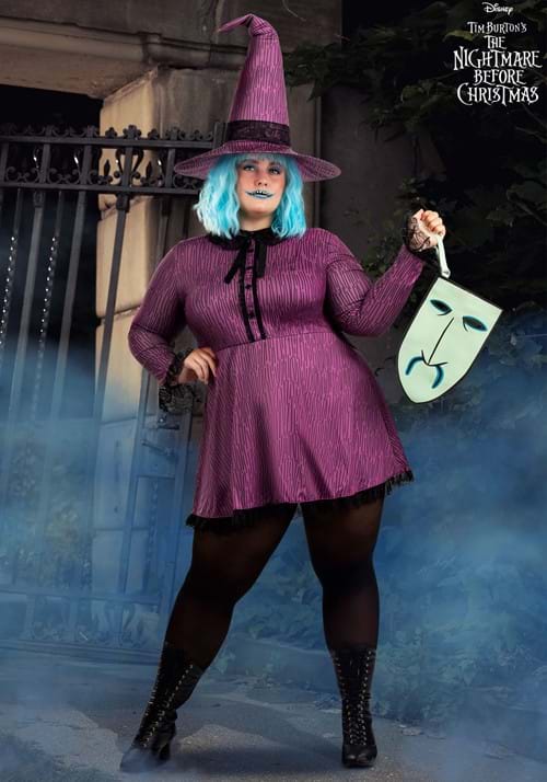 Women's Plus Size Nightmare Before Christmas Shock Costume Dress - US 6109