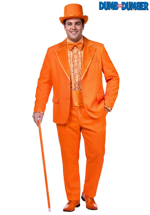 Plus Size Premium Lloyd Christmas Orange Dumb and Dumber Costume for Men - US 9160