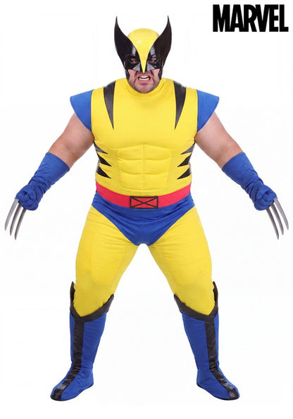 Plus Size Premium Marvel X-Men 1990s Wolverine Costume for Men - US 4311