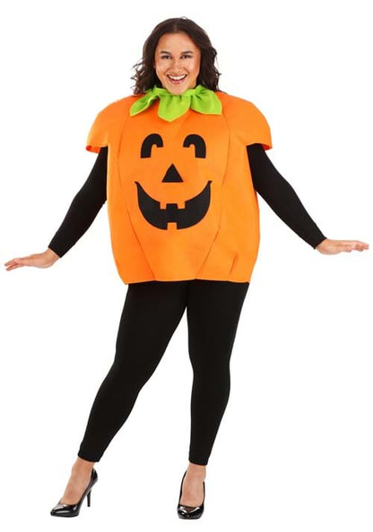 Plus Size Adult Smiley Pumpkin Costume - US 8837