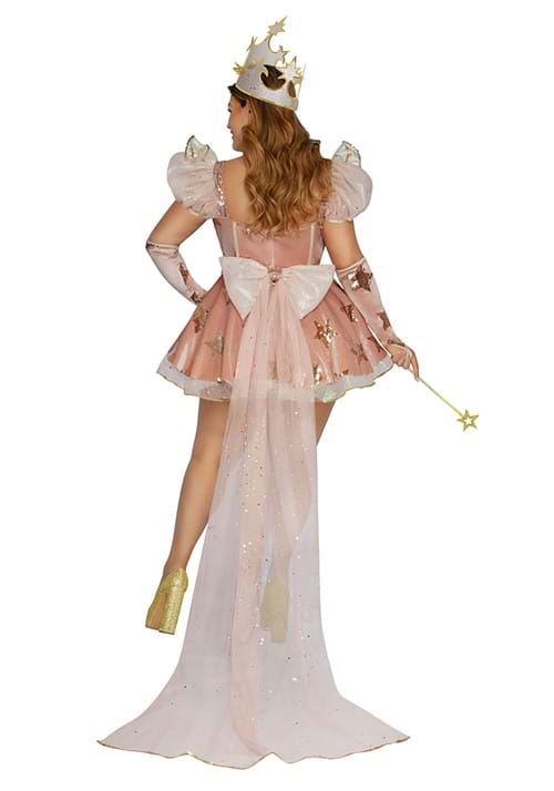Plus Size Sexy Glitter Star Velvet Good Witch Costume for Women - US 6104