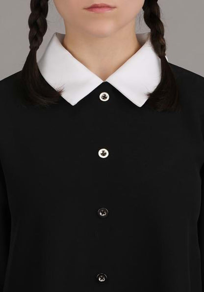 Plus Size 1960s Wednesday Addams Women's Costume - US 5384
