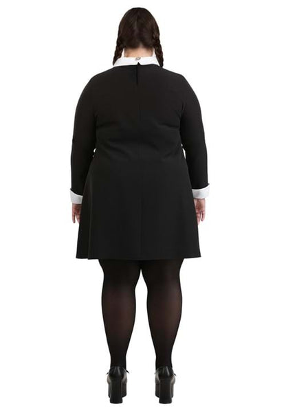 Plus Size 1960s Wednesday Addams Women's Costume - US 5384