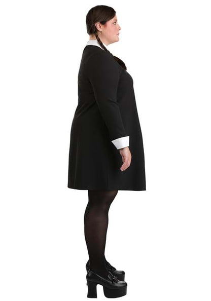 Plus Size 1960s Wednesday Addams Women's Costume - US 5384