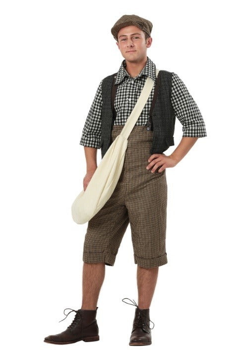 Plus Size 20s Newsie Costume for Men - US 7424