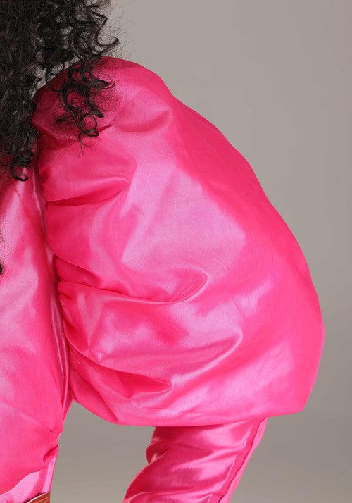 Plus Size 80s Pink Pop Star Costume for Women - US 7042