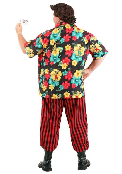 Men's Plus Size Ace Ventura Costume with Wig - US 3800