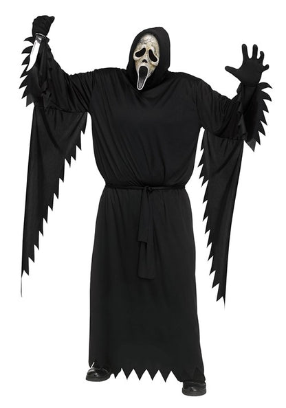 Plus Size Aged Ghost Face Costume for Adults - US 5910