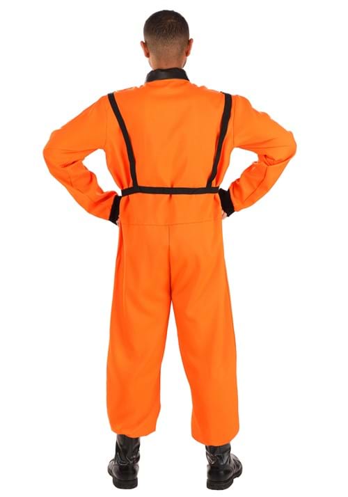 Adult Plus Size Orange Astronaut Costume - US 0266